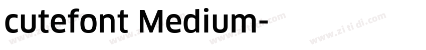cutefont Medium字体转换